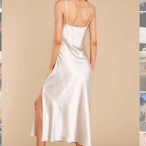 Special Treatment Champagne Maxi Dress - Picture 6 of 10